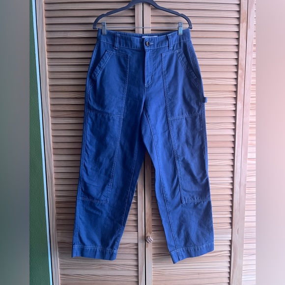 Old Navy Women's Wide Leg Utility Pants in Slate Blue/Wintery Waters Size 4 - Picture 3 of 14